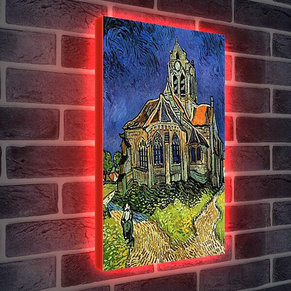 Лайтбокс световая панель - The Church at Auvers - Церковь в Овере. Винсент Ван Гог