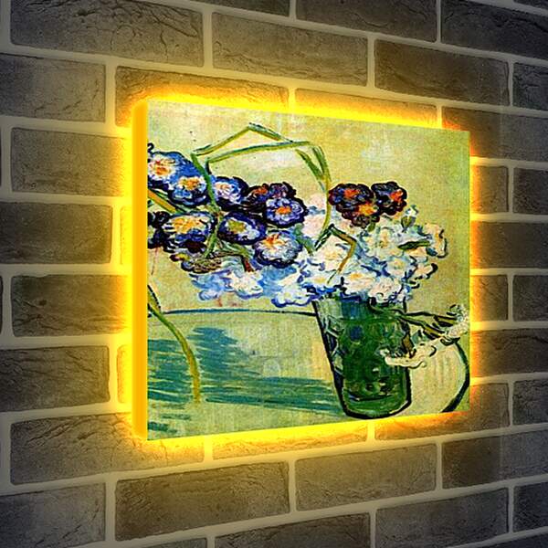 Лайтбокс световая панель - Still Life Glass with Carnations. Винсент Ван Гог