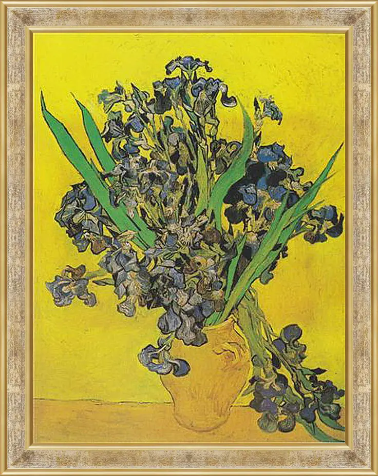 Картина в раме - Irises - Ирисы. Винсент Ван Гог