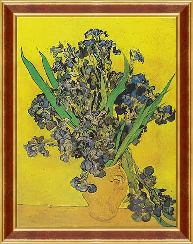 Картина в раме - Irises - Ирисы. Винсент Ван Гог