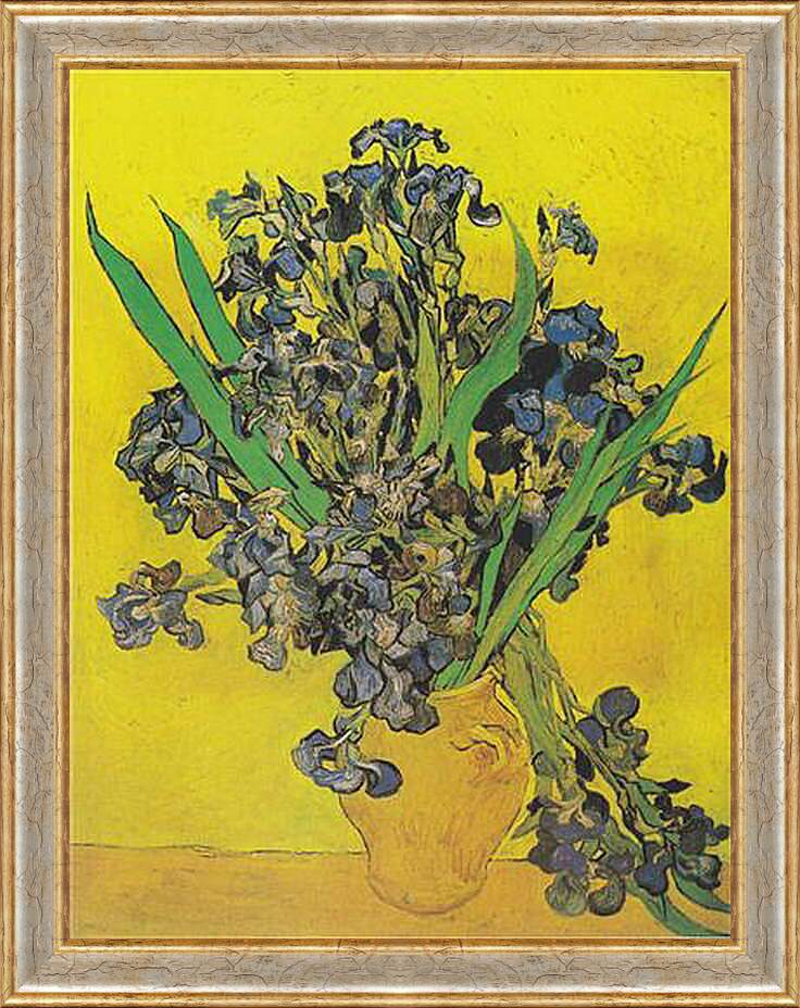 Картина в раме - Irises - Ирисы. Винсент Ван Гог