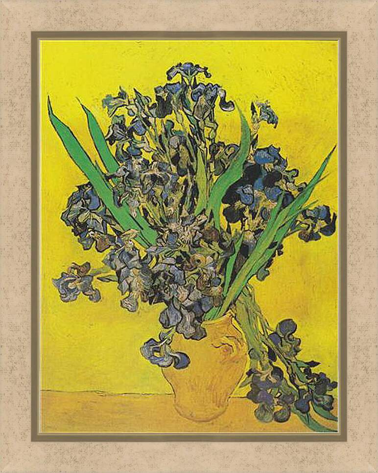 Картина в раме - Irises - Ирисы. Винсент Ван Гог