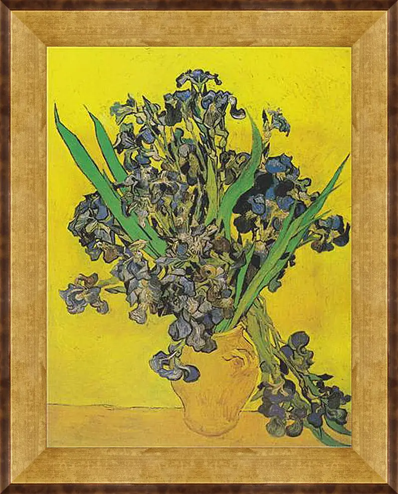 Картина в раме - Irises - Ирисы. Винсент Ван Гог