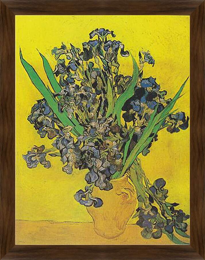 Картина в раме - Irises - Ирисы. Винсент Ван Гог