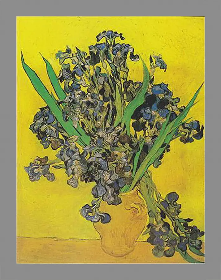 Картина в раме - Irises - Ирисы. Винсент Ван Гог