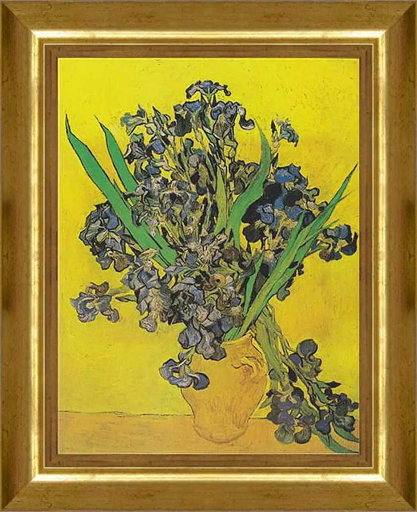 Картина в раме - Irises - Ирисы. Винсент Ван Гог