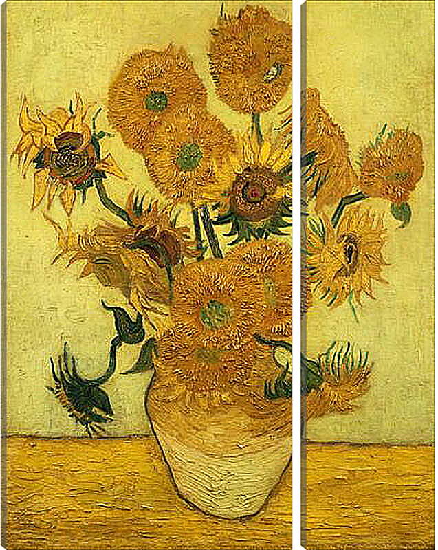 Модульная картина - Sunflowers - Подсолнухи. Винсент Ван Гог