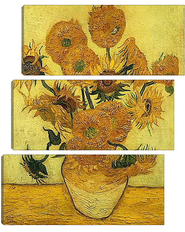 Модульная картина - Sunflowers - Подсолнухи. Винсент Ван Гог