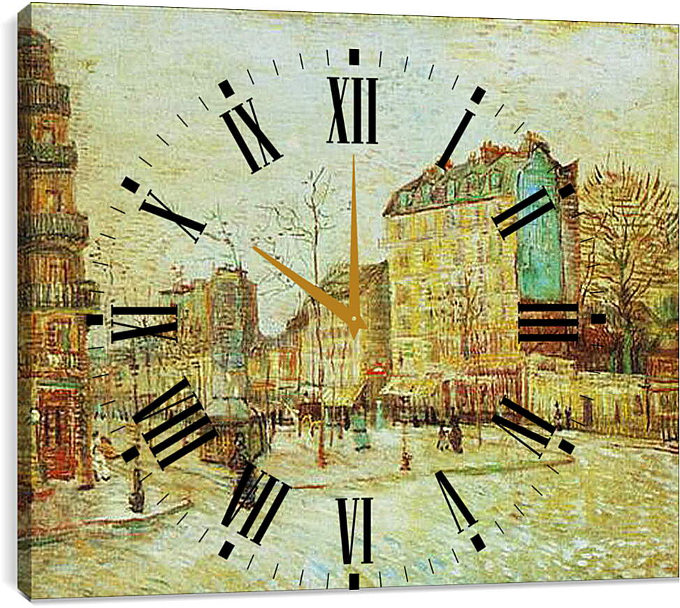 Часы картина - Boulevard de Clichy. Винсент Ван Гог
