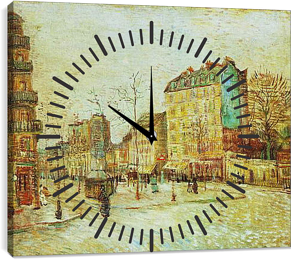 Часы картина - Boulevard de Clichy. Винсент Ван Гог