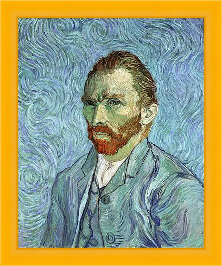 Картина в раме - Selfportrait. Винсент Ван Гог