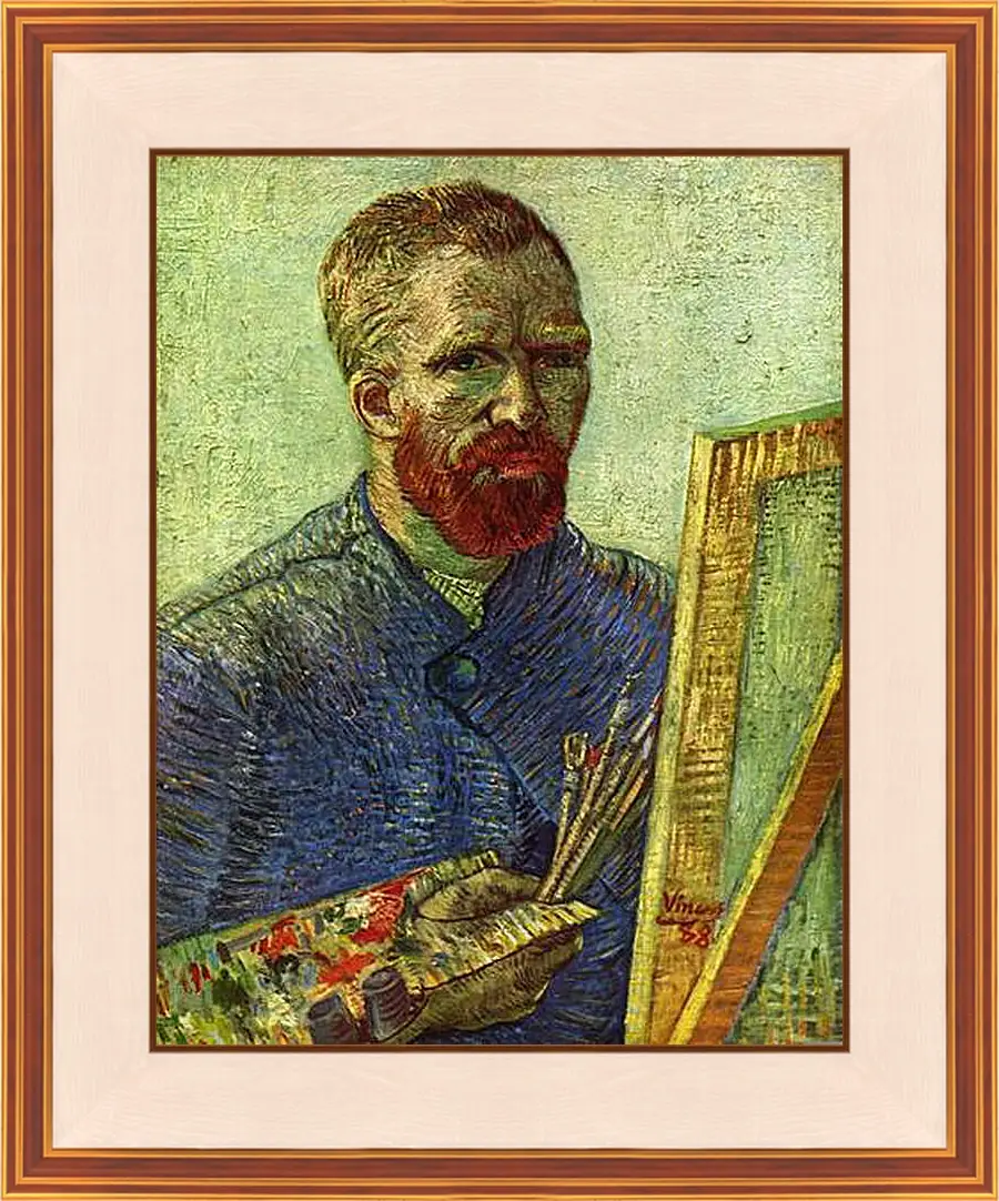 Картина в раме - Selbstportraet vor Staffelei. Винсент Ван Гог