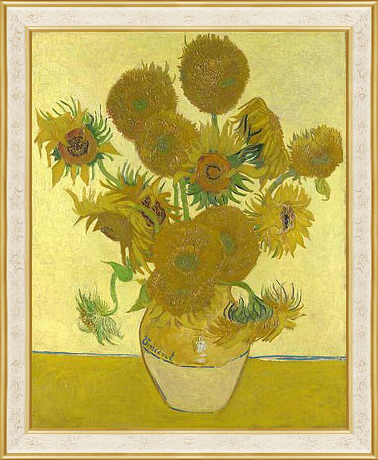 Картина в раме - Sunflowers. Винсент Ван Гог