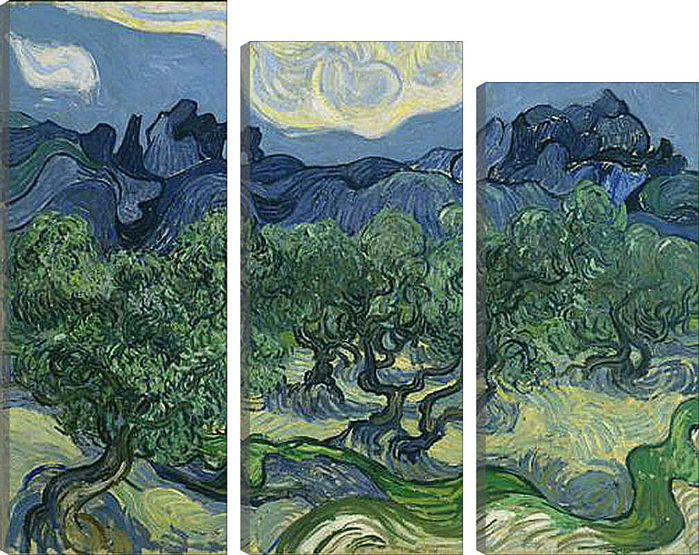 Модульная картина - The Olive Trees. Винсент Ван Гог