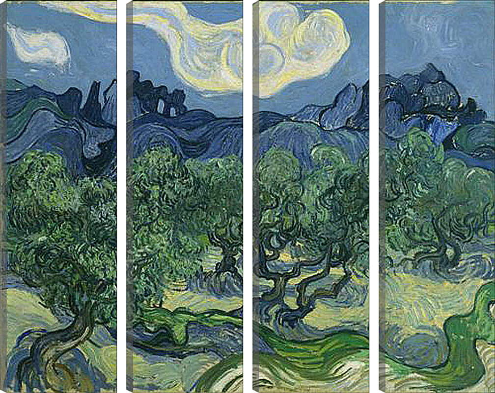 Модульная картина - The Olive Trees. Винсент Ван Гог
