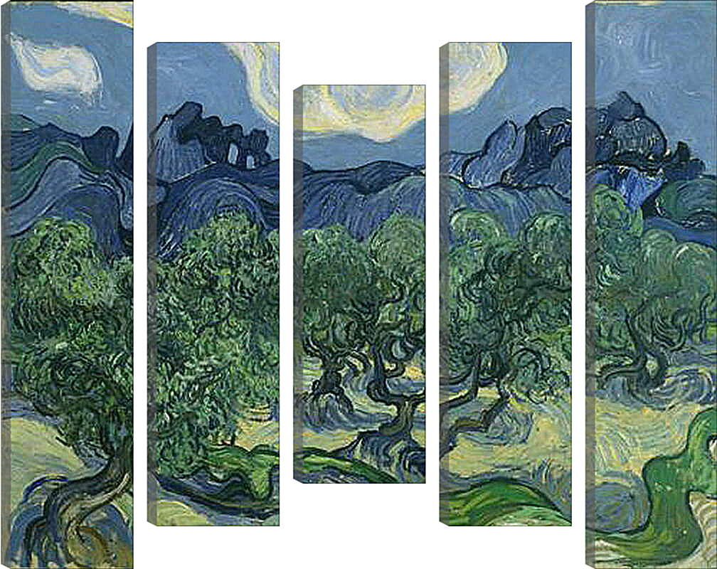 Модульная картина - The Olive Trees. Винсент Ван Гог
