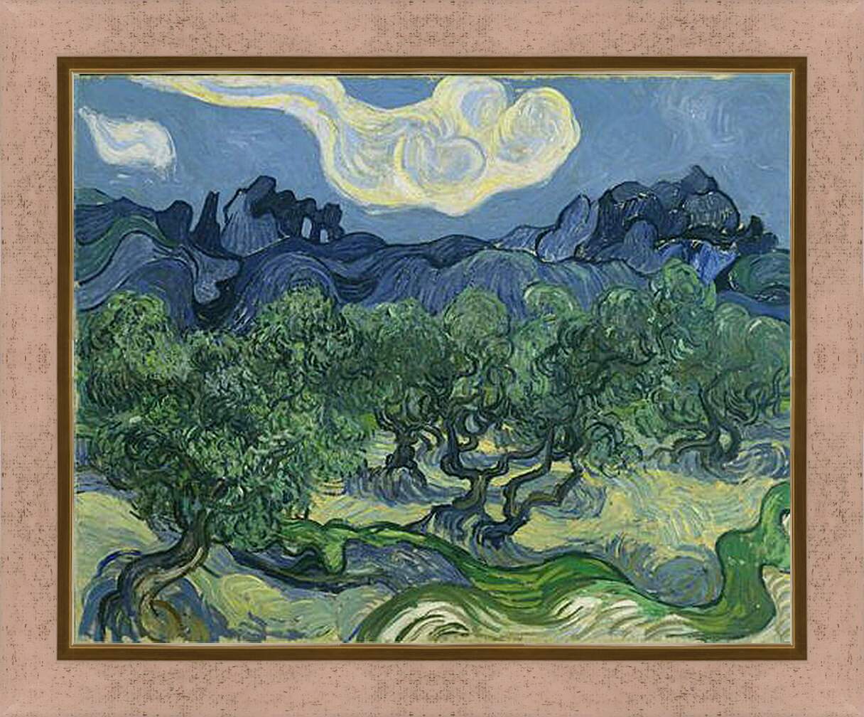 Картина в раме - The Olive Trees. Винсент Ван Гог
