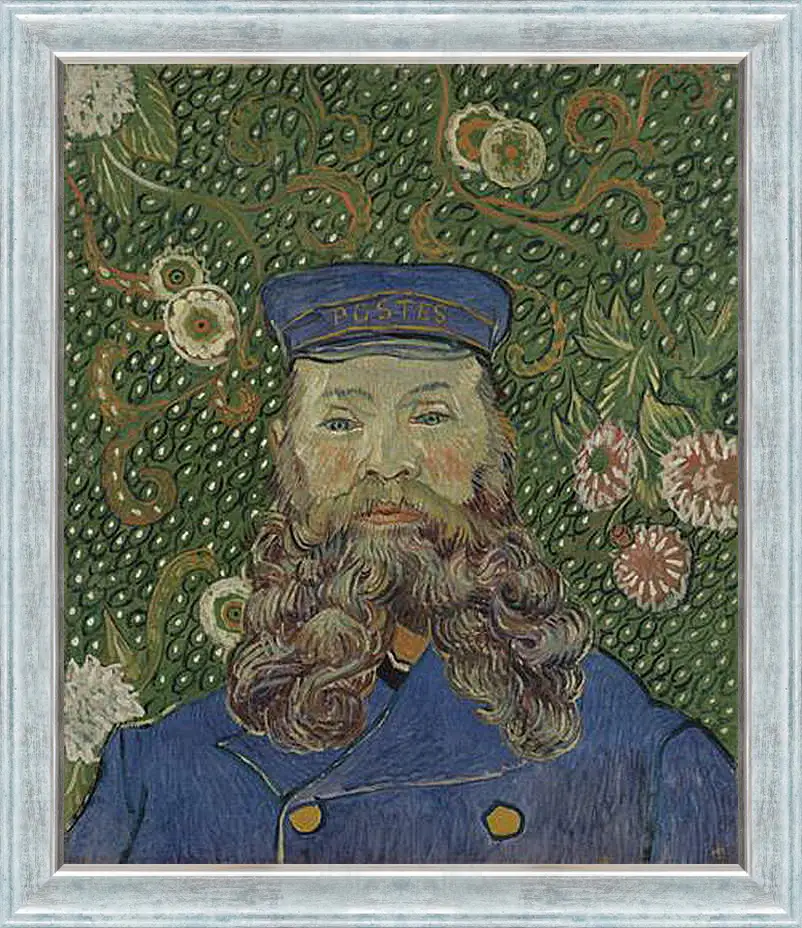 Картина в раме - Portrait of the Postman Joseph Roulin. Винсент Ван Гог
