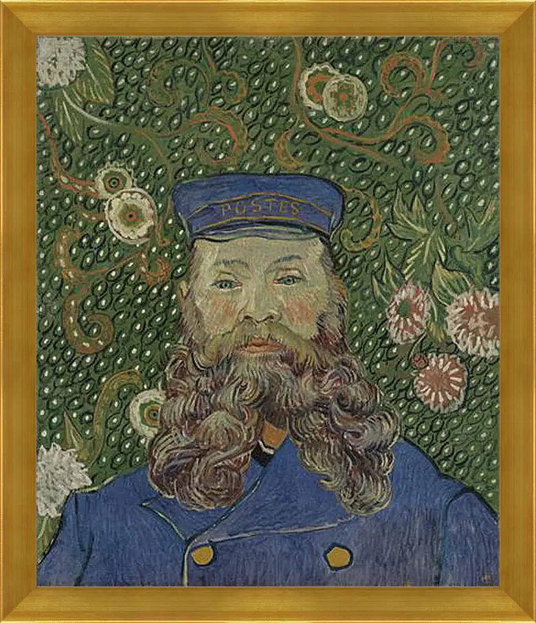 Картина в раме - Portrait of the Postman Joseph Roulin. Винсент Ван Гог