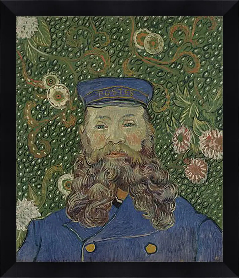 Картина в раме - Portrait of the Postman Joseph Roulin. Винсент Ван Гог