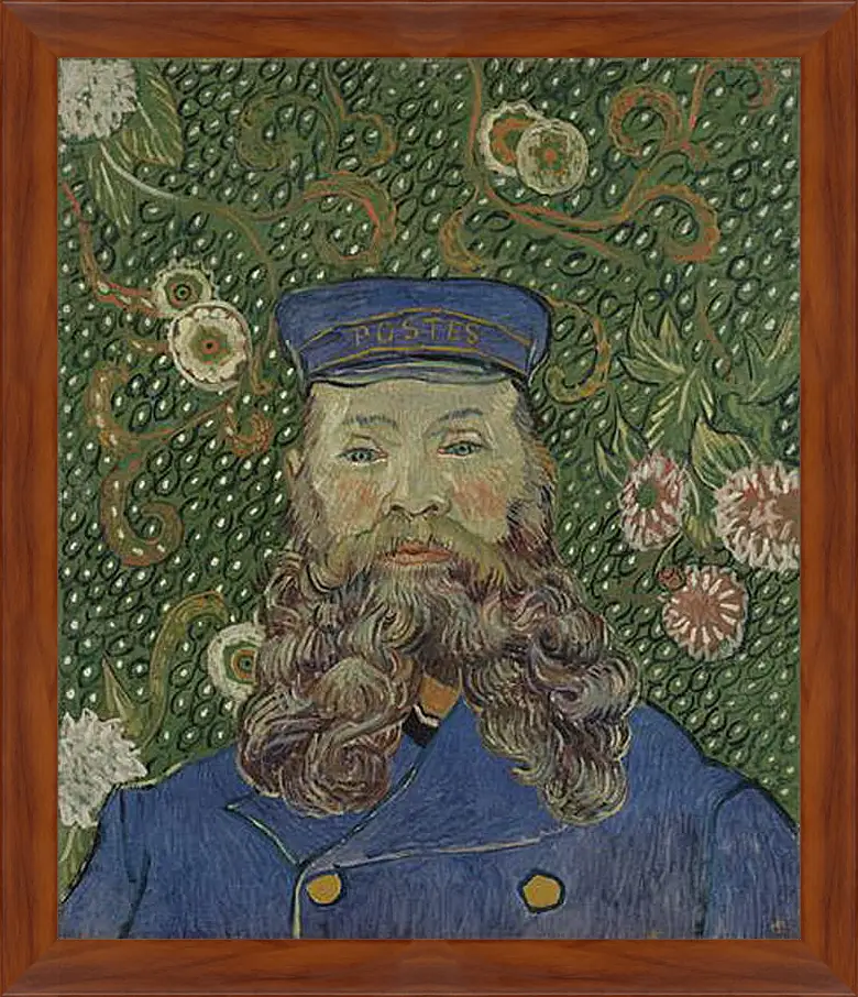 Картина в раме - Portrait of the Postman Joseph Roulin. Винсент Ван Гог