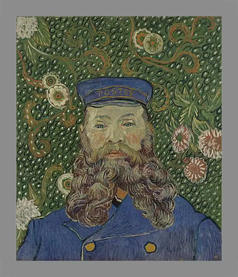 Картина в раме - Portrait of the Postman Joseph Roulin. Винсент Ван Гог