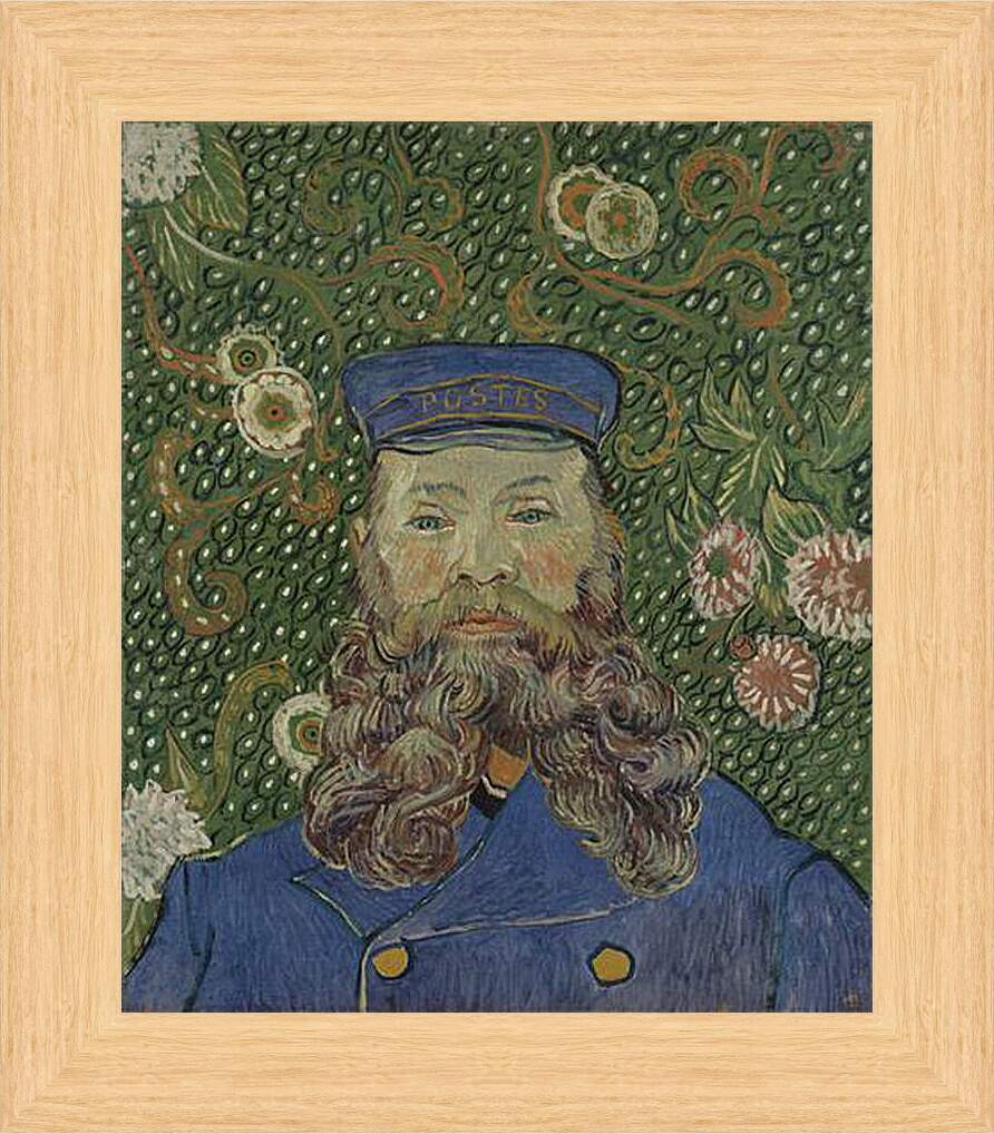 Картина в раме - Portrait of the Postman Joseph Roulin. Винсент Ван Гог