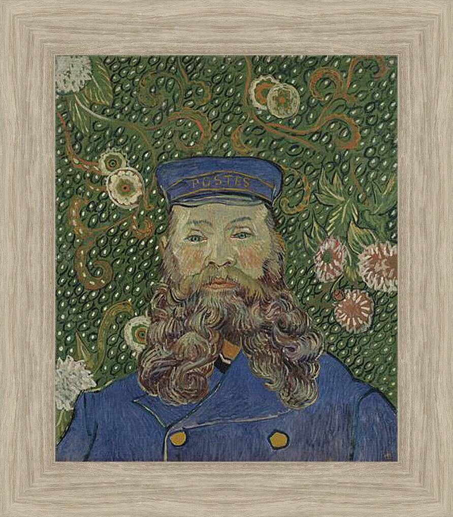 Картина в раме - Portrait of the Postman Joseph Roulin. Винсент Ван Гог
