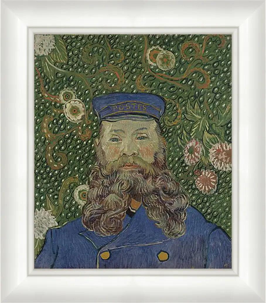 Картина в раме - Portrait of the Postman Joseph Roulin. Винсент Ван Гог
