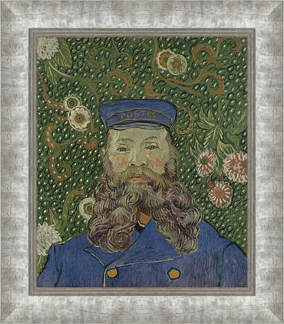 Картина в раме - Portrait of the Postman Joseph Roulin. Винсент Ван Гог