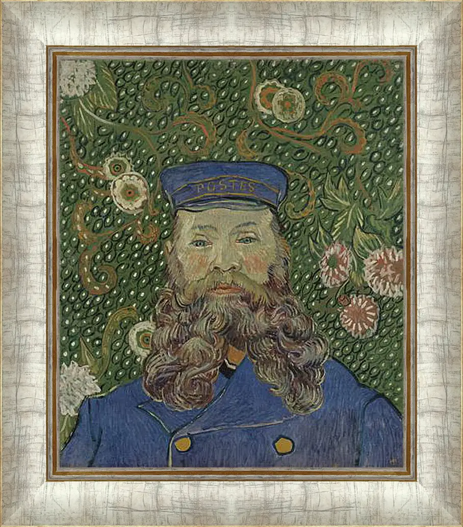 Картина в раме - Portrait of the Postman Joseph Roulin. Винсент Ван Гог