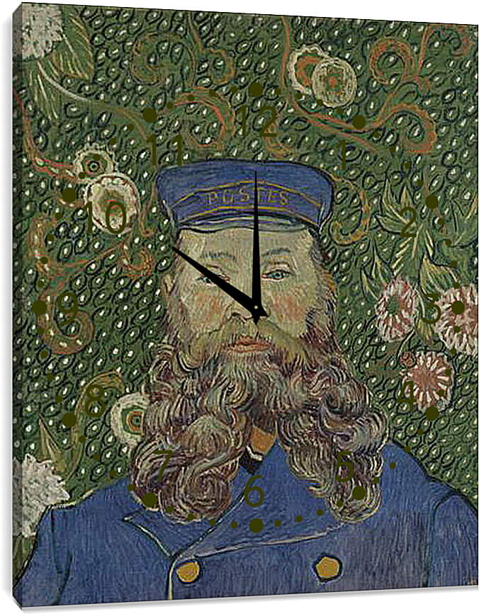 Часы картина - Portrait of the Postman Joseph Roulin. Винсент Ван Гог
