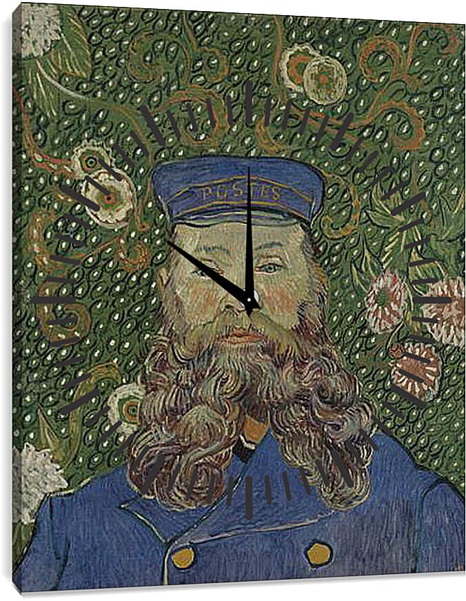 Часы картина - Portrait of the Postman Joseph Roulin. Винсент Ван Гог