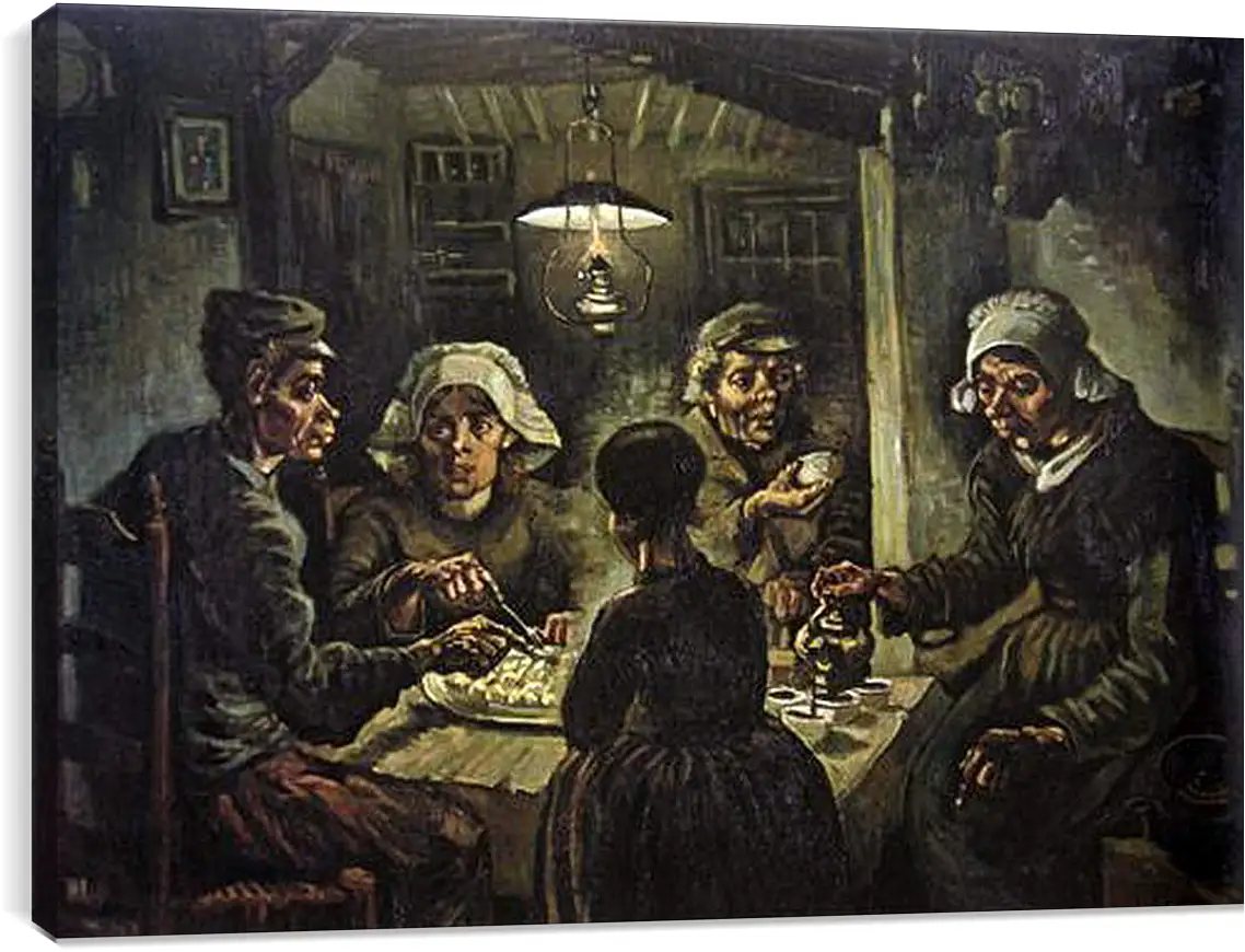 Постер и плакат - Die Kartoffelesser. Винсент Ван Гог