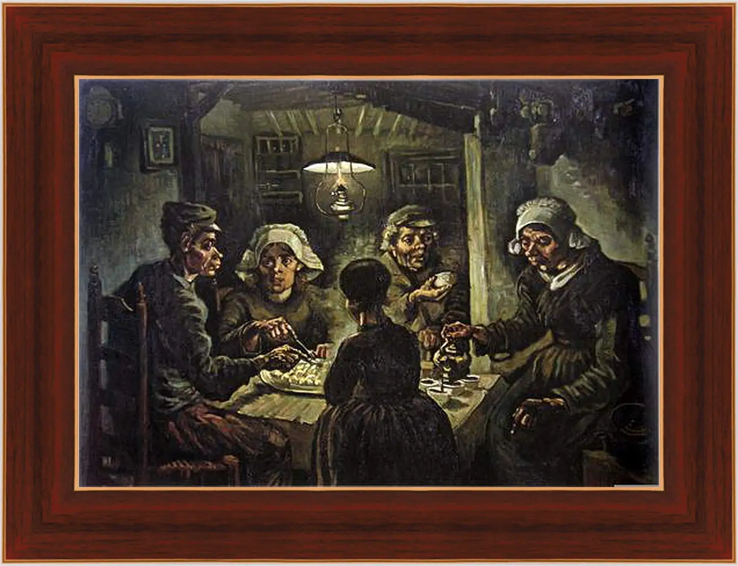 Картина в раме - Die Kartoffelesser. Винсент Ван Гог
