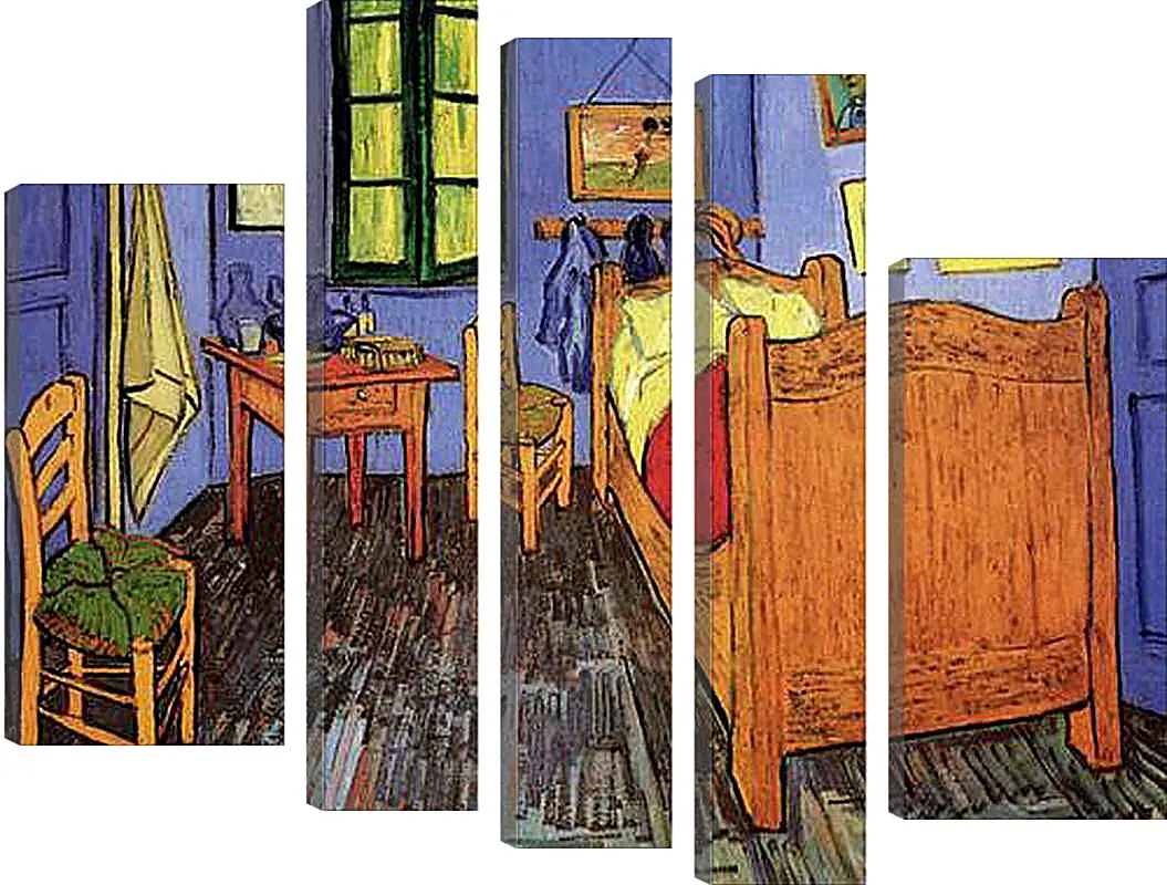 Модульная картина - Vincent s Bedroom in Arles. Винсент Ван Гог