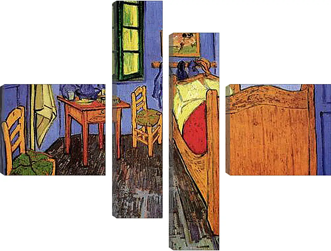 Модульная картина - Vincent s Bedroom in Arles. Винсент Ван Гог