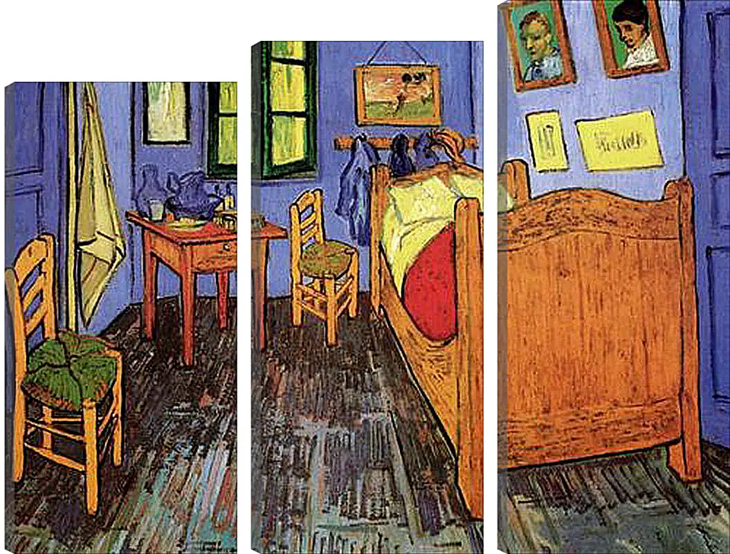 Модульная картина - Vincent s Bedroom in Arles. Винсент Ван Гог