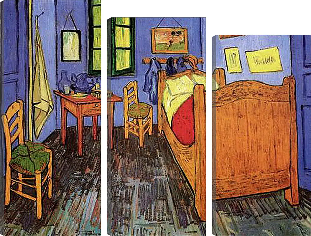 Модульная картина - Vincent s Bedroom in Arles. Винсент Ван Гог