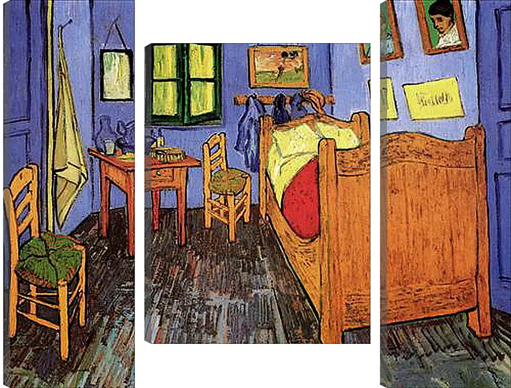 Модульная картина - Vincent s Bedroom in Arles. Винсент Ван Гог