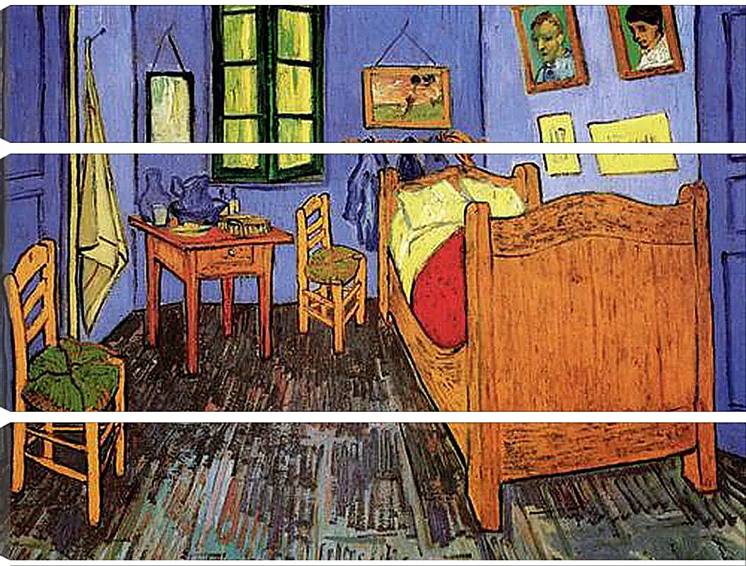 Модульная картина - Vincent s Bedroom in Arles. Винсент Ван Гог