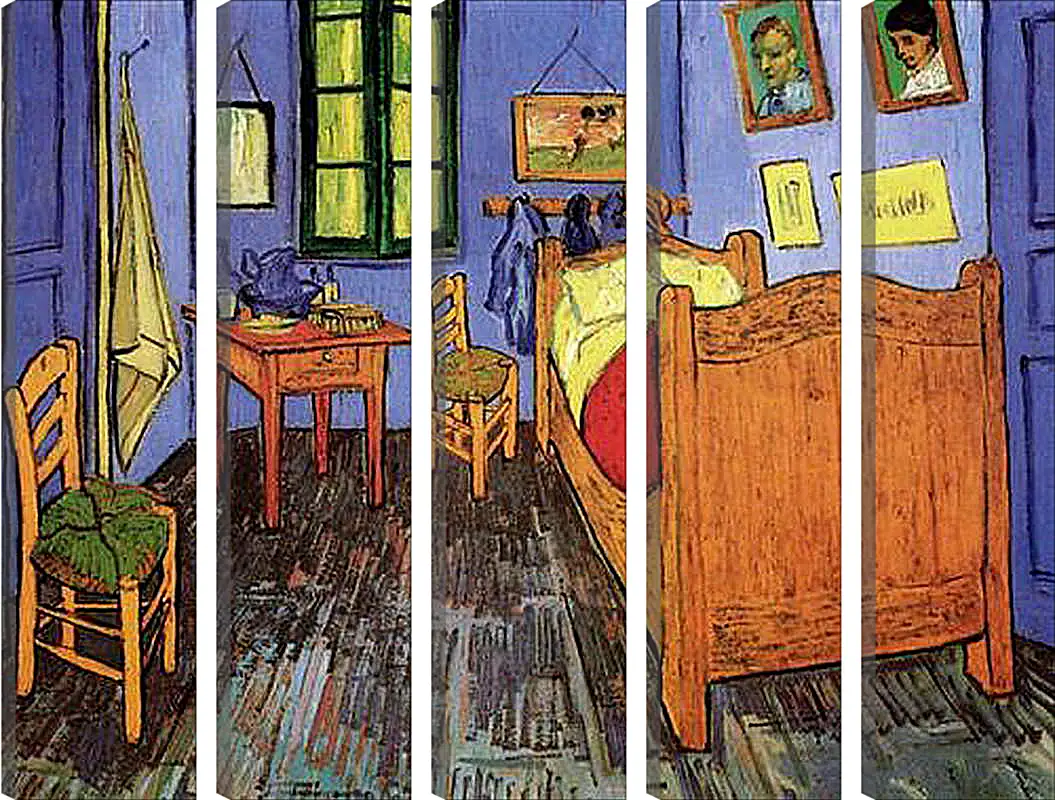 Модульная картина - Vincent s Bedroom in Arles. Винсент Ван Гог