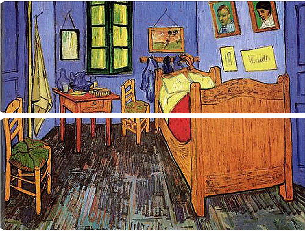 Модульная картина - Vincent s Bedroom in Arles. Винсент Ван Гог