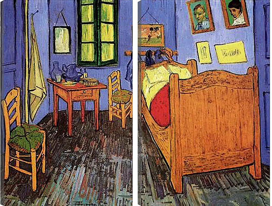 Модульная картина - Vincent s Bedroom in Arles. Винсент Ван Гог