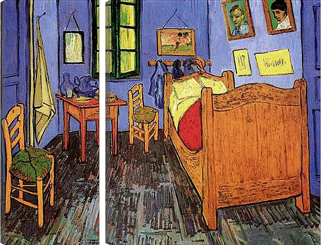 Модульная картина - Vincent s Bedroom in Arles. Винсент Ван Гог