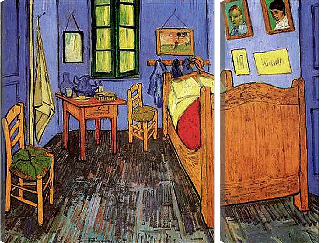 Модульная картина - Vincent s Bedroom in Arles. Винсент Ван Гог