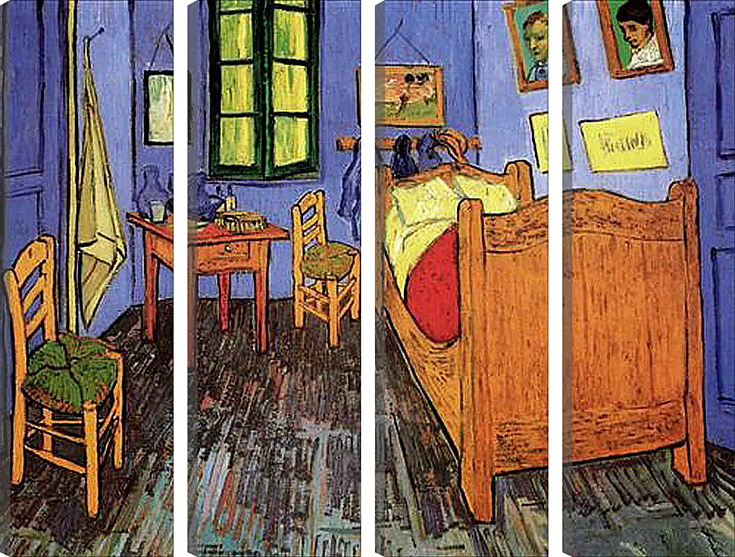 Модульная картина - Vincent s Bedroom in Arles. Винсент Ван Гог