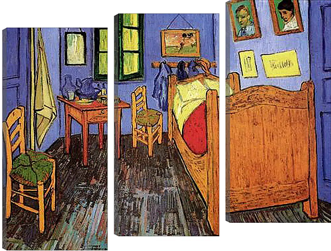 Модульная картина - Vincent s Bedroom in Arles. Винсент Ван Гог