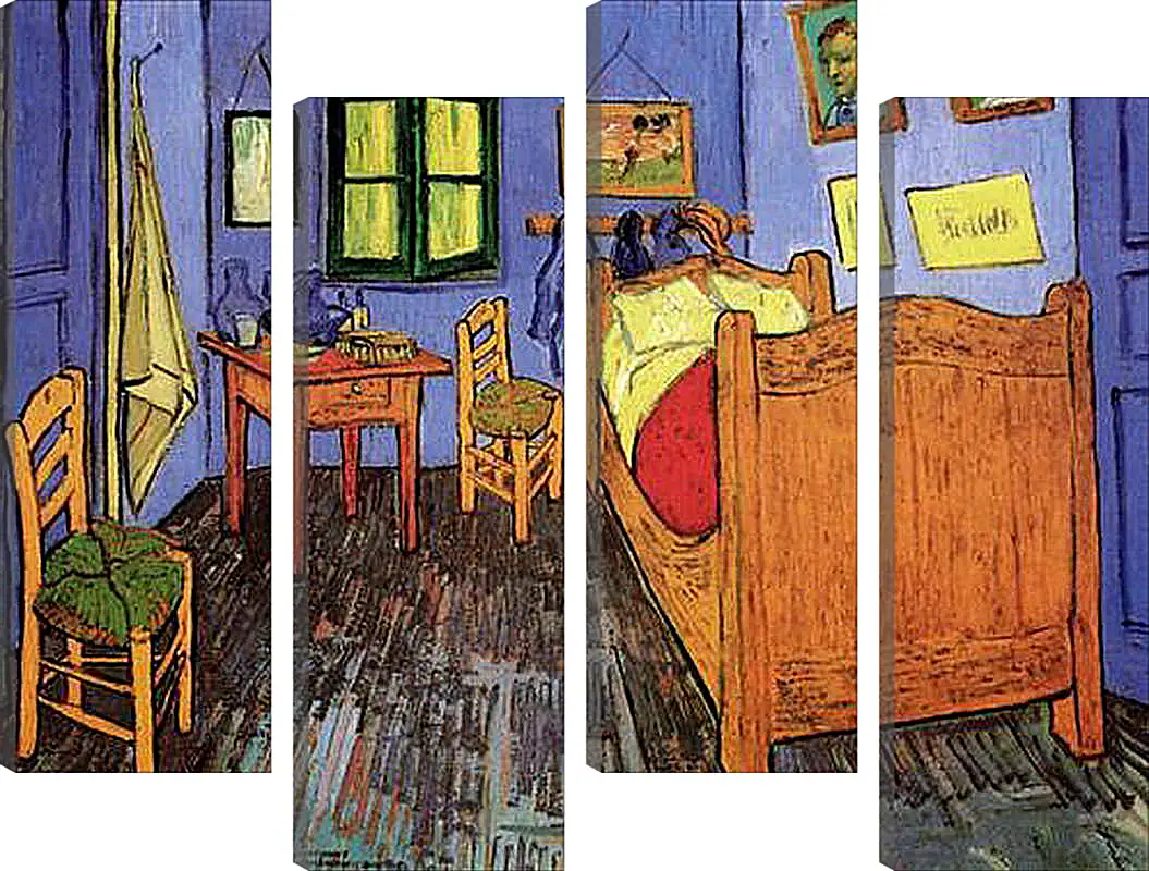 Модульная картина - Vincent s Bedroom in Arles. Винсент Ван Гог