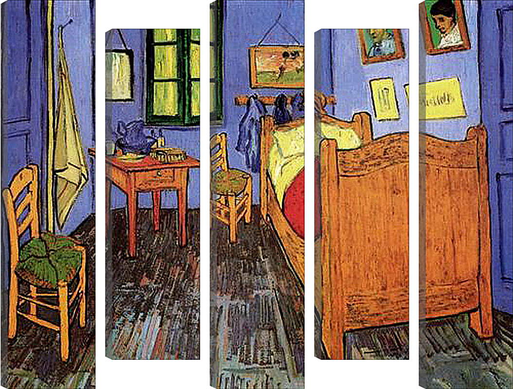 Модульная картина - Vincent s Bedroom in Arles. Винсент Ван Гог